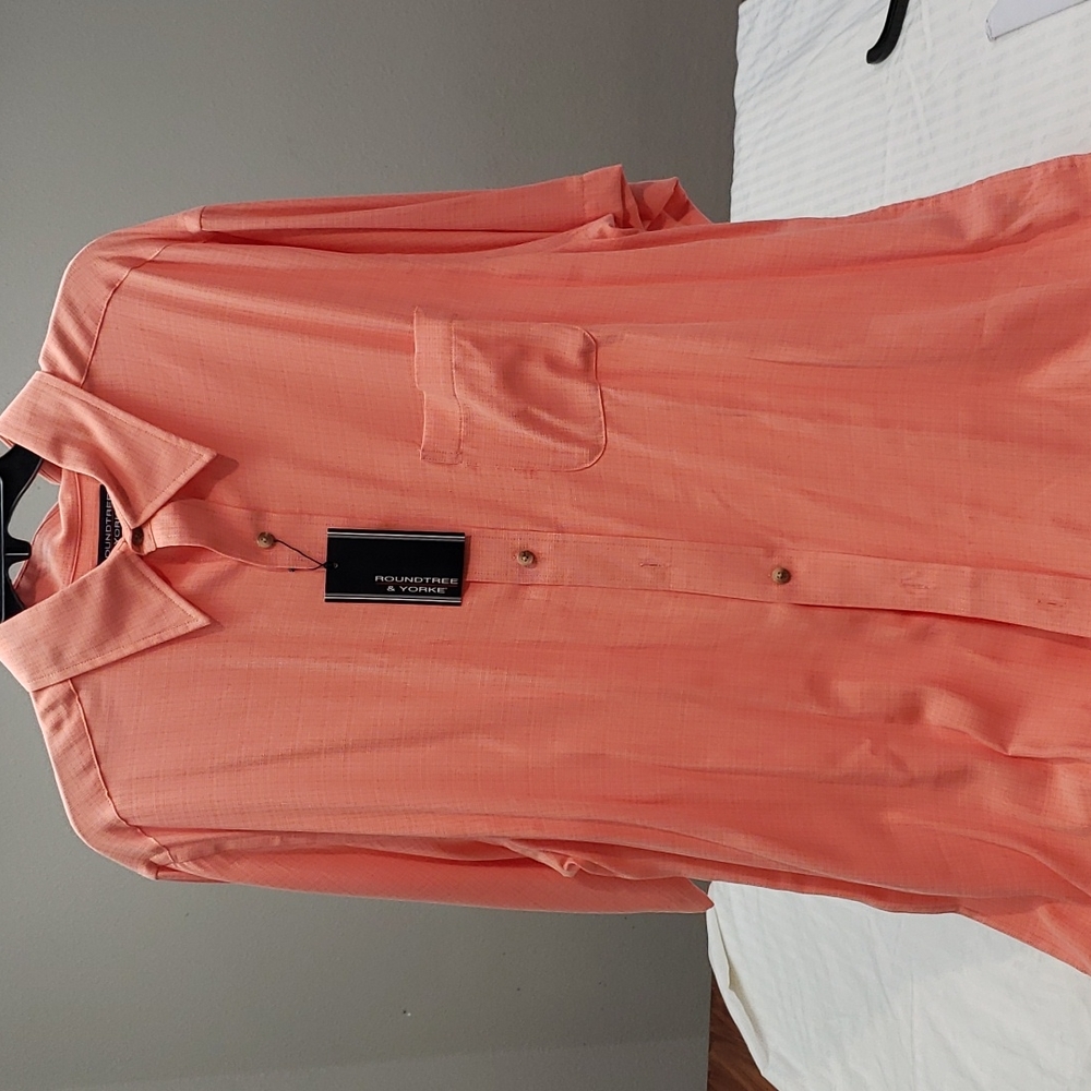 Mens short sleeve button shirt